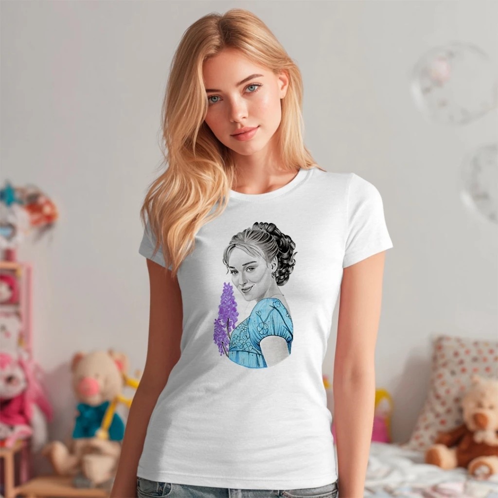 Tshirt Feminina Série Elementos Florais Estampada Lançamento Camiseta 100% Algodão Camisetão  Oversized - Estampaê