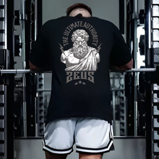 Camiseta Oversized Masculina Academia Estampa Zeus Streetwear 100% Algodão em Oferta na Shopee