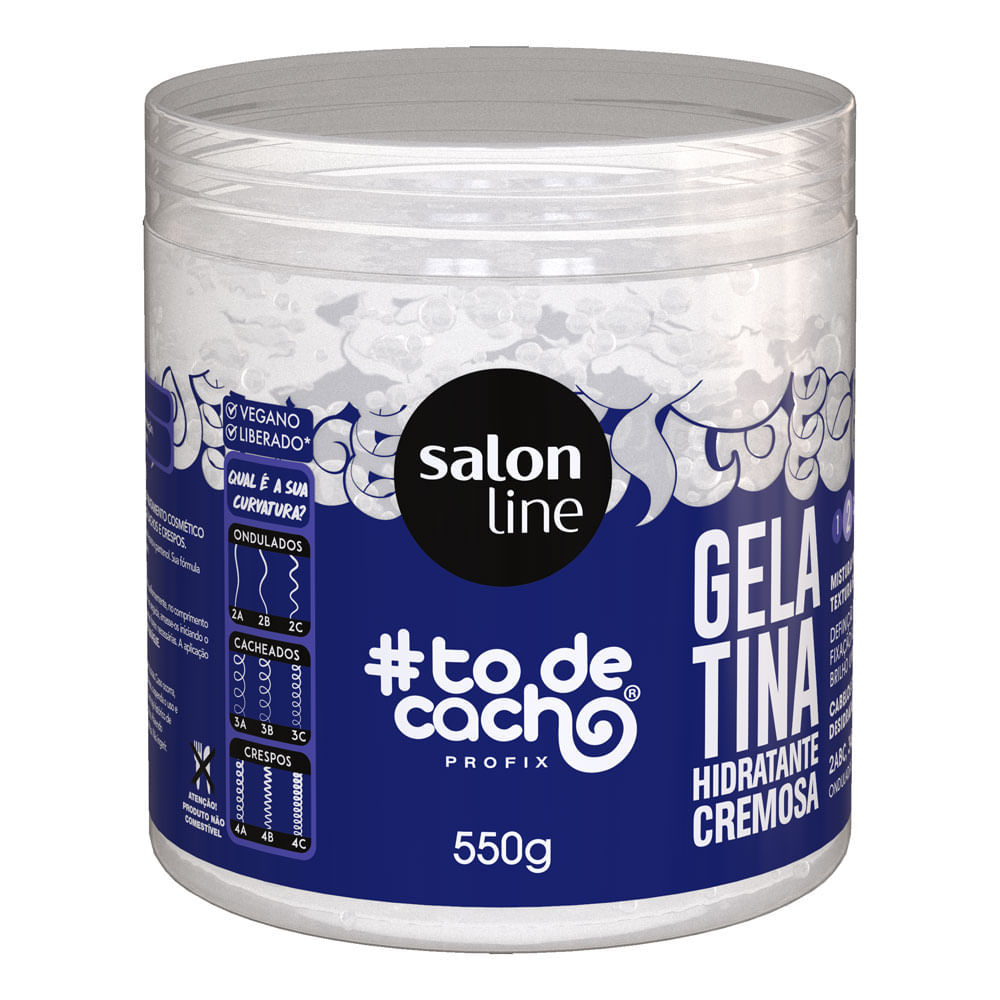 Gelatina Salon Line #ToDeCacho Hidratante Cremosa 550g em Oferta na Shopee