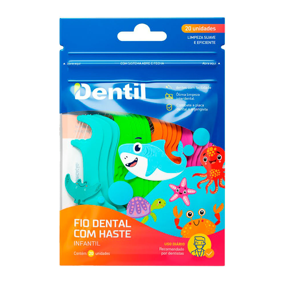 Fio Dental Dentil com Haste 20 Unidades em Oferta na Shopee