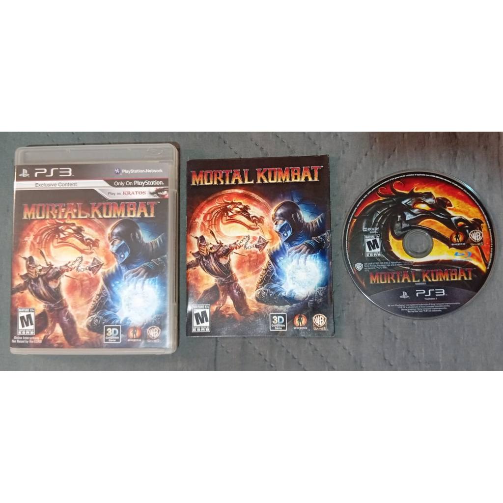 Mortal Kombat (2011) para Vídeo Game 3 - Jogue com Kratos - Jogo original