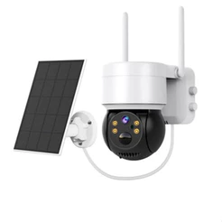 Câmera Segurança Zoom 4x Energia Solar Wifi CA-4003