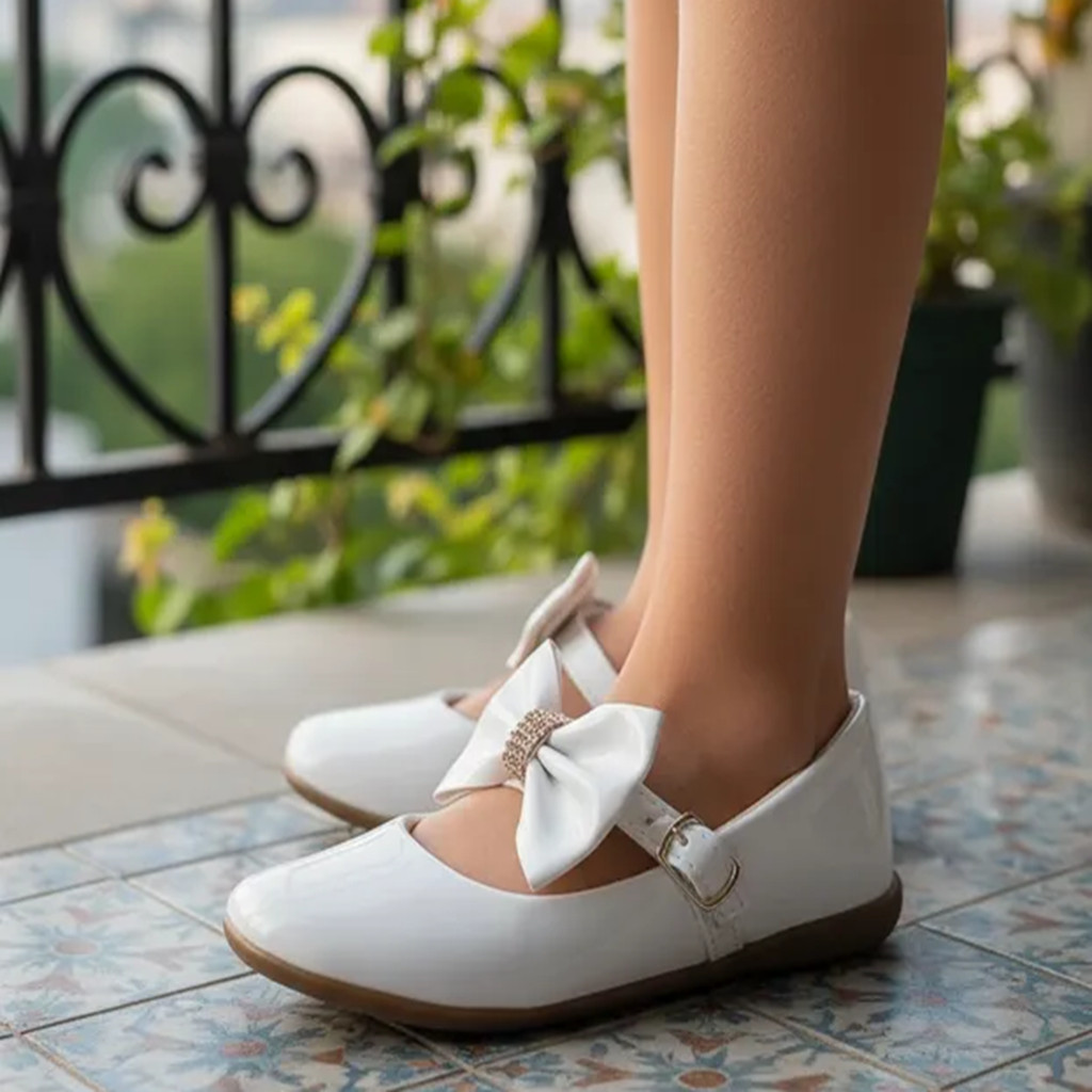 Sapatilha Infantil Menina Boneca com Laço Confortável Aboatoar Estilosa Festa Daminha de Honra Dia a Dia Verniz em Oferta na Shopee