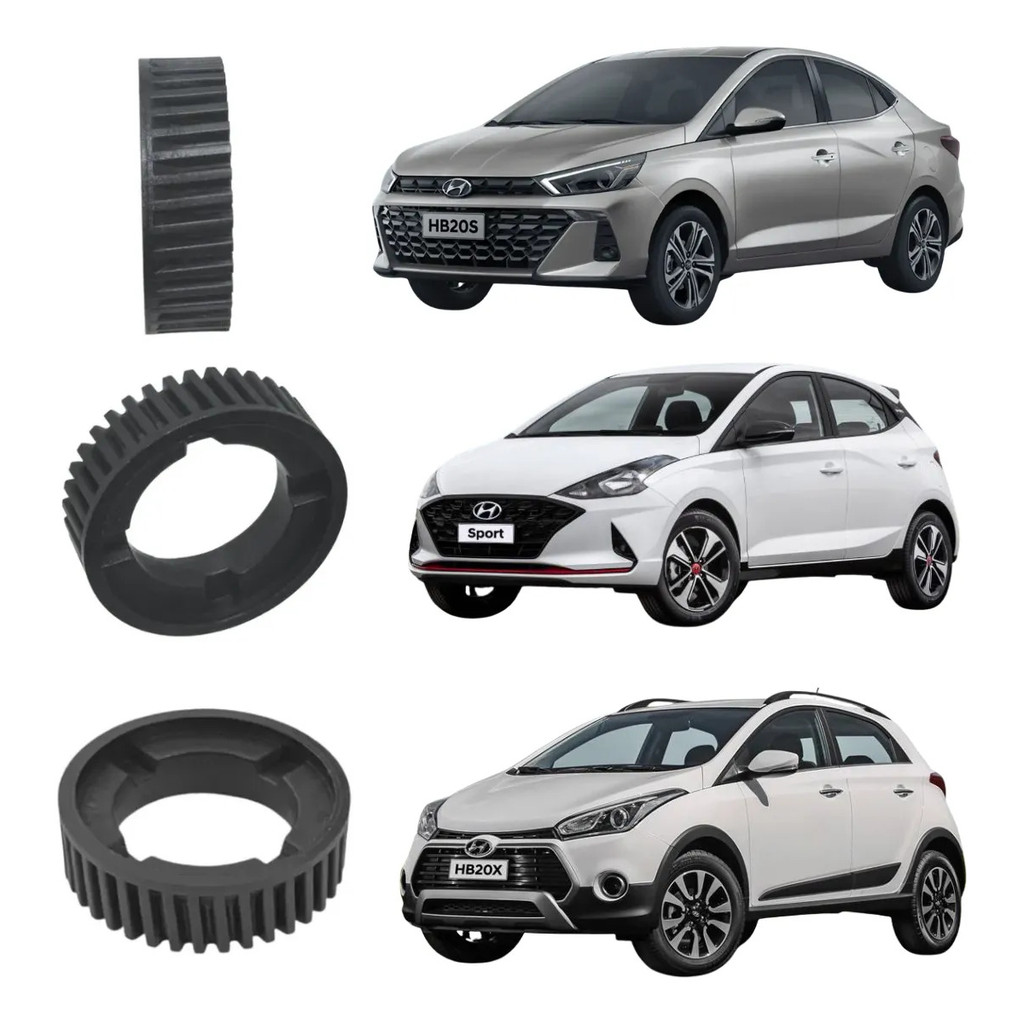 Engrenagem Torre Retrovisor Retratil Novo HB20 Hyundai Ano 2020 a 2023 Reparo Rebatimento LD/LE