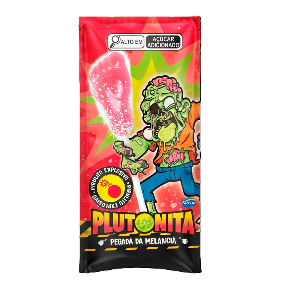 Pirulito Explosivo Plutonita Pegada da Melância 5,5g