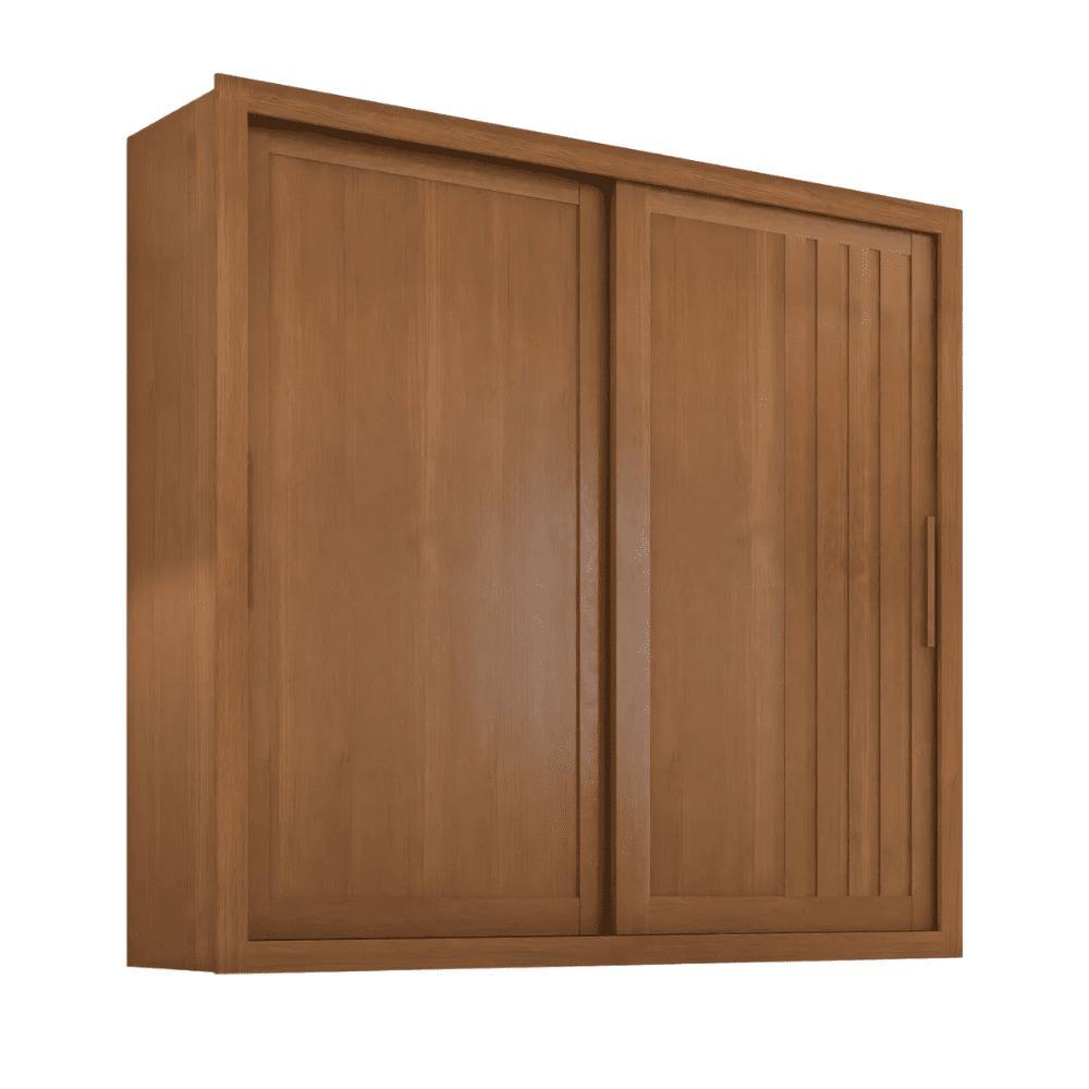 Guarda Roupas Casal Ripado 2 Portas de Correr 4 Gavetas Vitta