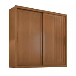 Guarda Roupas Casal Ripado 2 Portas de Correr 4 Gavetas Vitta