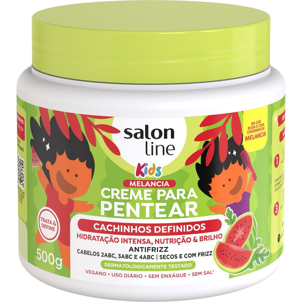 Creme Para Pentear Kids Cachinhos Definidos Melancia 500g