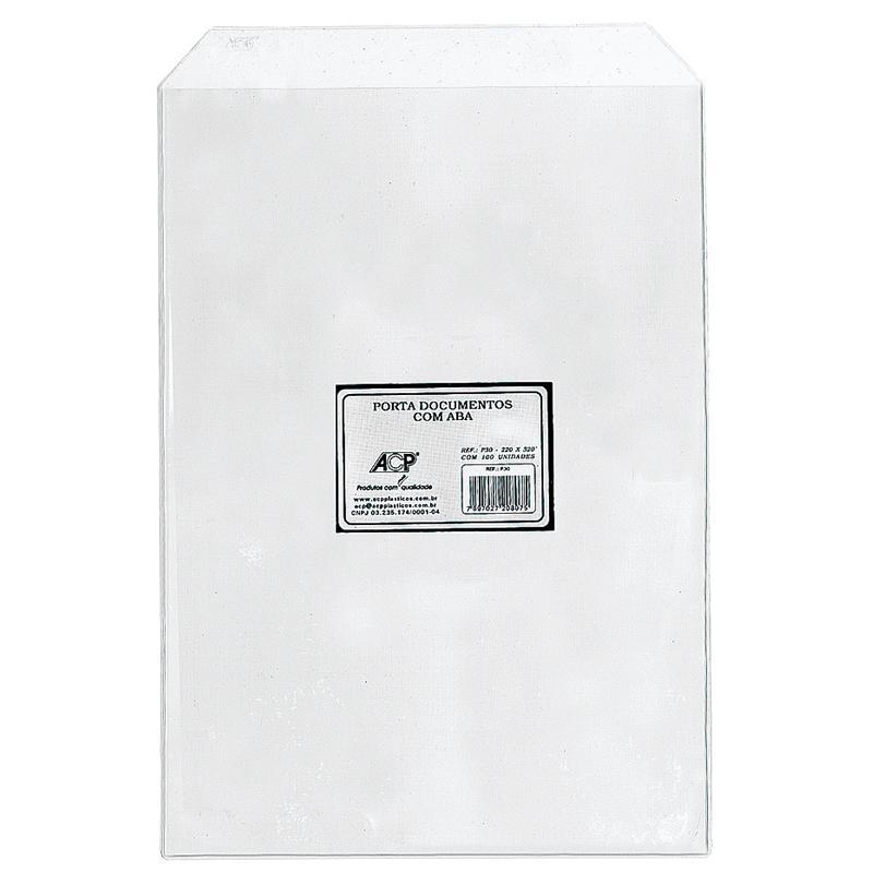 Porta documento plástico ofício com aba P-30 ACP em Oferta na Shopee