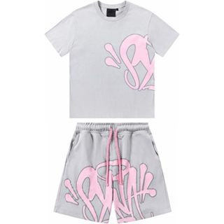 Camiseta Masculina Synaworld Central Trap Hip Hop Conjunto Y2k Streetwear Syna Shirt de Verão em Oferta na Shopee