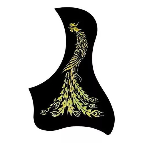 Escudo Para Violão Model T Rainbow Gold Pavão