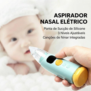 Aspirador Nasal Elétrico Para Bebês Com Sução Ajustável E Luzes Calmantes em Oferta na Shopee