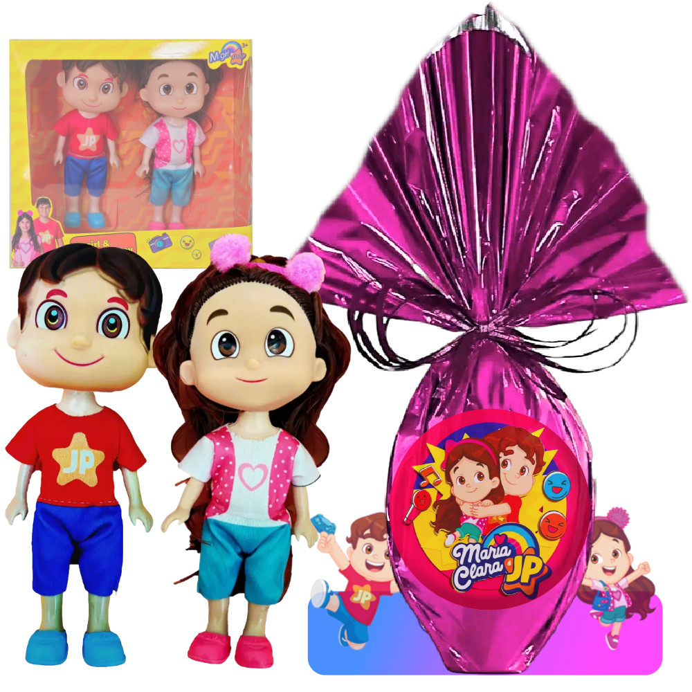 Ovo Páscoa Infantil Acompanha Os Bonecos Da Maria Clara E Jp em Oferta na Shopee