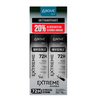 Kit Desodorante Aerossol Above Extreme Invisible Com 2 Unidades 200ml em Oferta na Shopee