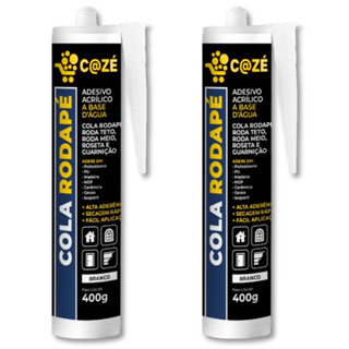 Kit C/2 Cola Rodapé Cazé - Fosco - 30m - Kit Extra Forte em Oferta na Shopee