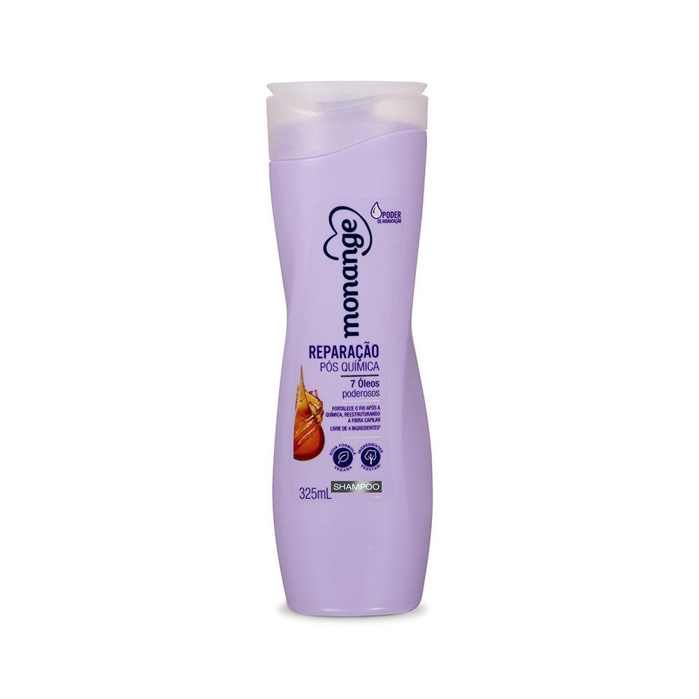Shampoo Monange Reparação Pós Química 325ml em Oferta na Shopee