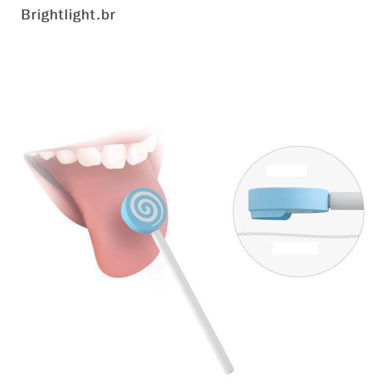 [brightlight.br] Y-Kelin Pirulito Bebê Língua Sraper Raspador Infantil Limpador De Higiene Oral Remover Revestimento De 
