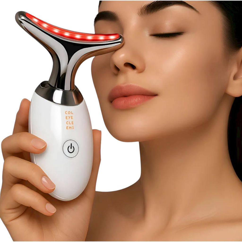 Massageador Facial 7 Luze Led Fotorerapia Tratamento Lifting