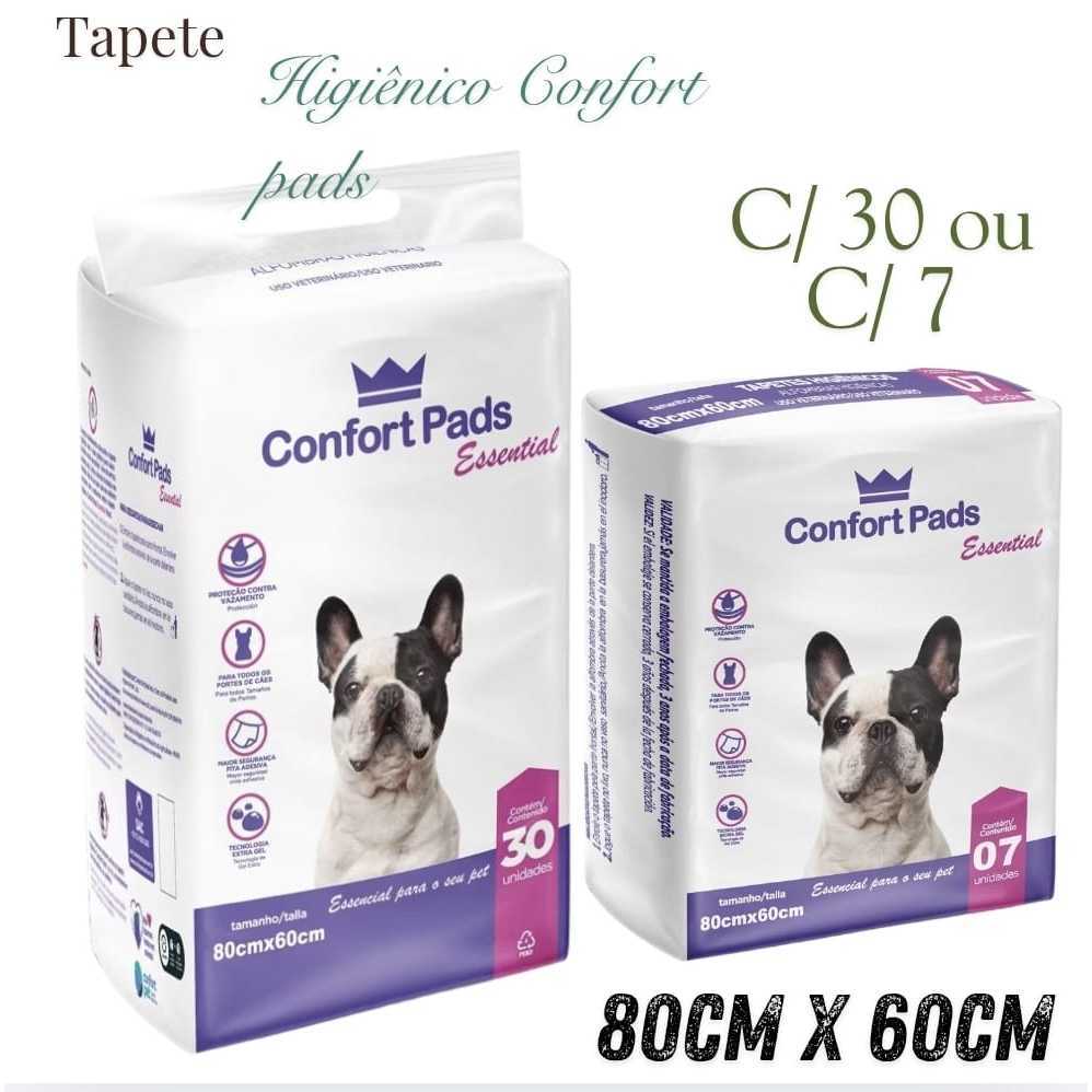 TAPETE HIGIÊNICO CÃES CONFORT PADS GRANDE 80X60 C/30 ou C/7 PROMOÇÃO ENVIO IMEDIATO