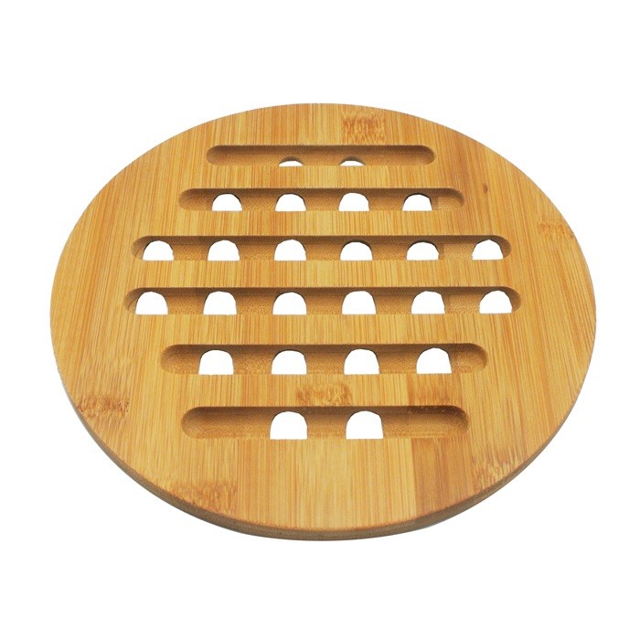 Descanso de Panela de Bambu Dia.15cm - Mozcada em Oferta na Shopee