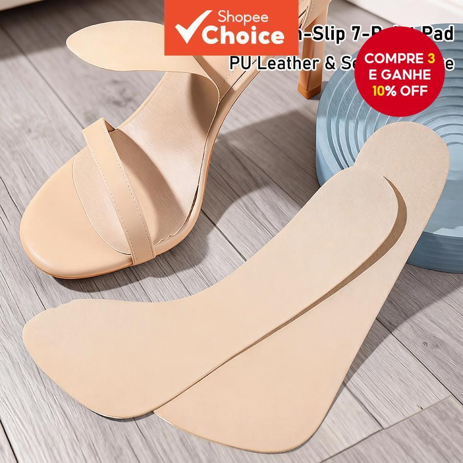  Almofada de sapato ultrafina e invisível antiderrapante e respirável para mulheres, palmilha confortável para evitar