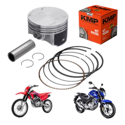 Kit Pistão Anel Honda Cb 250f Crf 250f Std 0.25 0.50 0.75 1.00 Kmp Moto