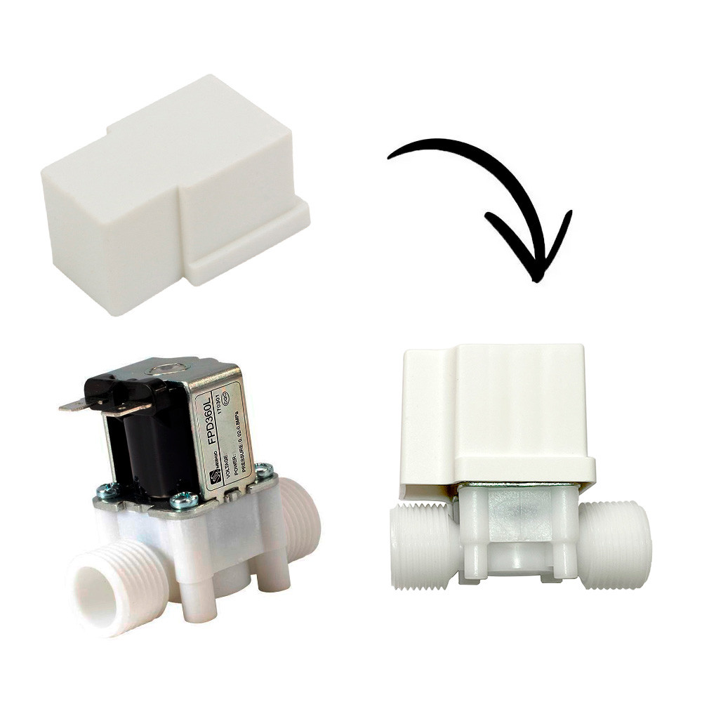 Válvula Solenoide 3/4 Nf com capa proteção água ar irrigação