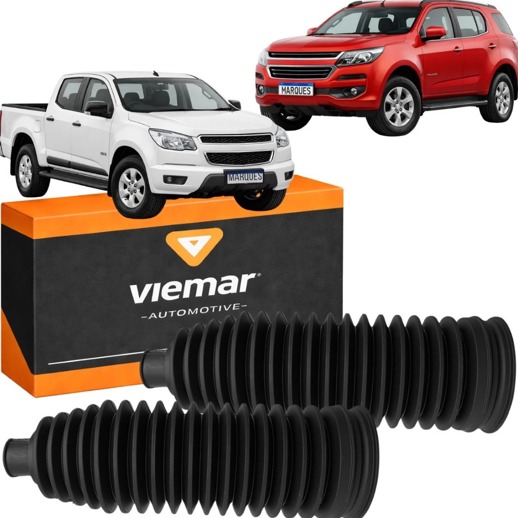 Par Coifa Guarda Pó Caixa Direção Chevrolet S10 2012 A 2016