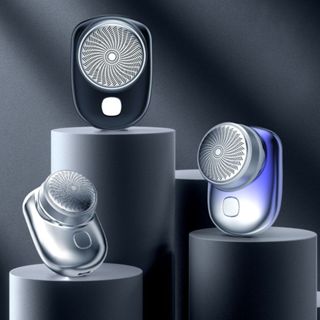 Mini Barbeador Elétrico Portátil Recarregável À Prova D'água Tipo C | Aparador De Barba De Bolso Colorido Com 6 Lâminas em Oferta na Shopee