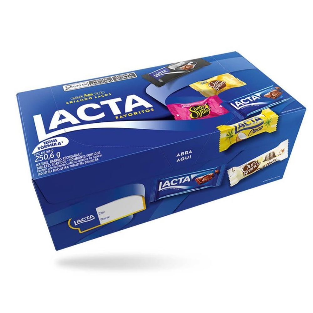 Bombons Lacta Favoritos Sortidos Caixa 250,6g em Oferta na Shopee
