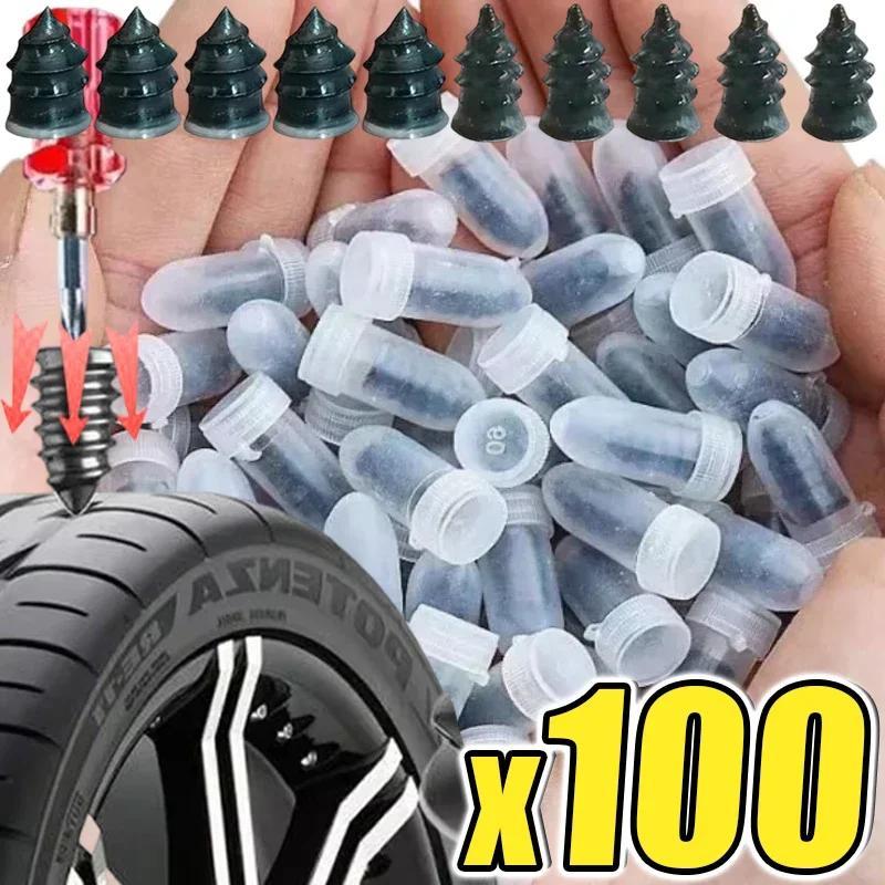 20/100 Pçs Conjunto De Unhas De Borracha Para Reparo De Pneus De Carro Universal Motocicleta Reparação Caminhão Scooter 