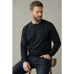 Moletom Masculino Leve Gola Careca Polo Wear Preto