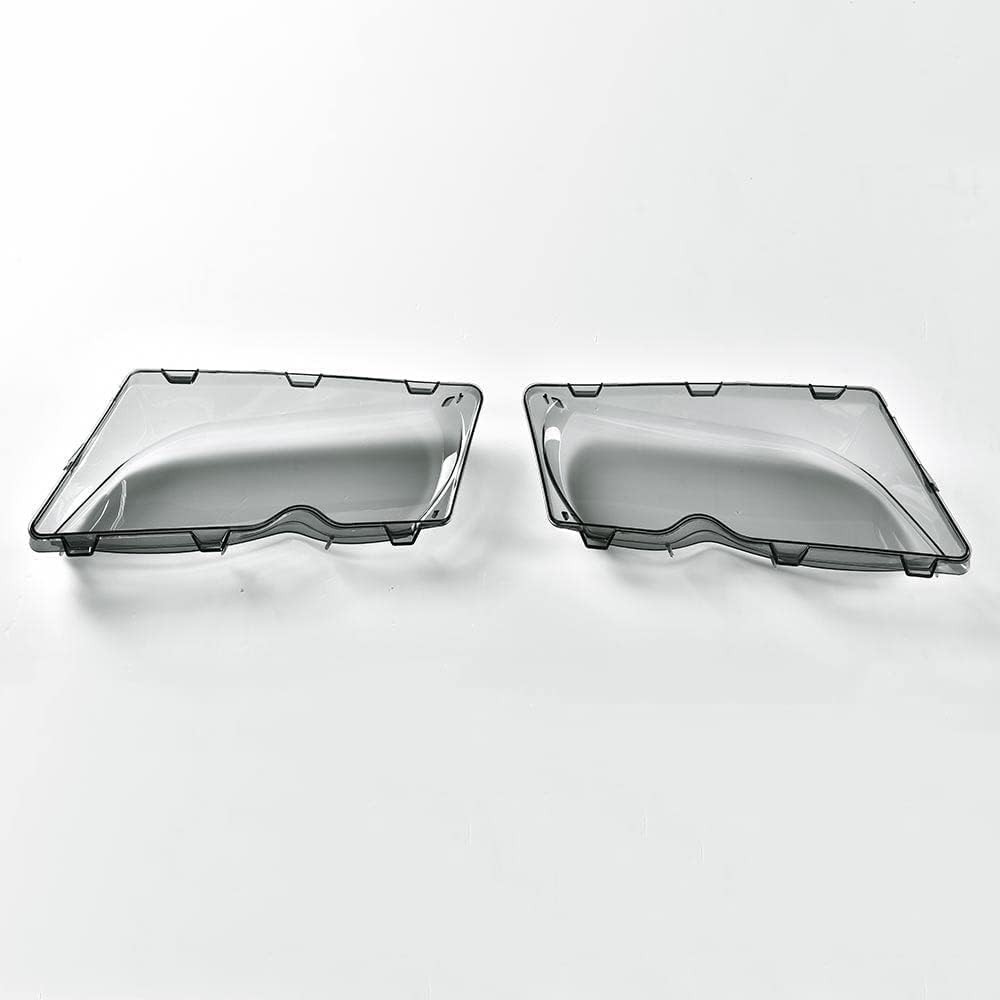 G-PLUS Farol Lente Esfumaçado Capa Substituição Para BMW E46 4 Portas 320i 325i 325xi 330i 330xi 02-05 Lado Esquerdo Dir