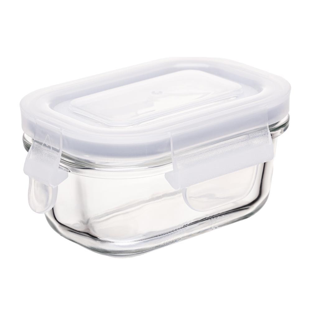 Pote Hermético com Tampa Retangular Lyor 120ml Vidro
