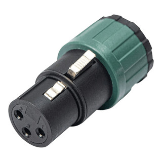 Conector Santo Angelo XLR Fêmea Low Profile 90 Graus