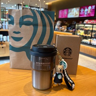 Starbucks copo presente do feriado copo térmico de aço inoxidável copo de palha copo de café caixa de presente copo de á