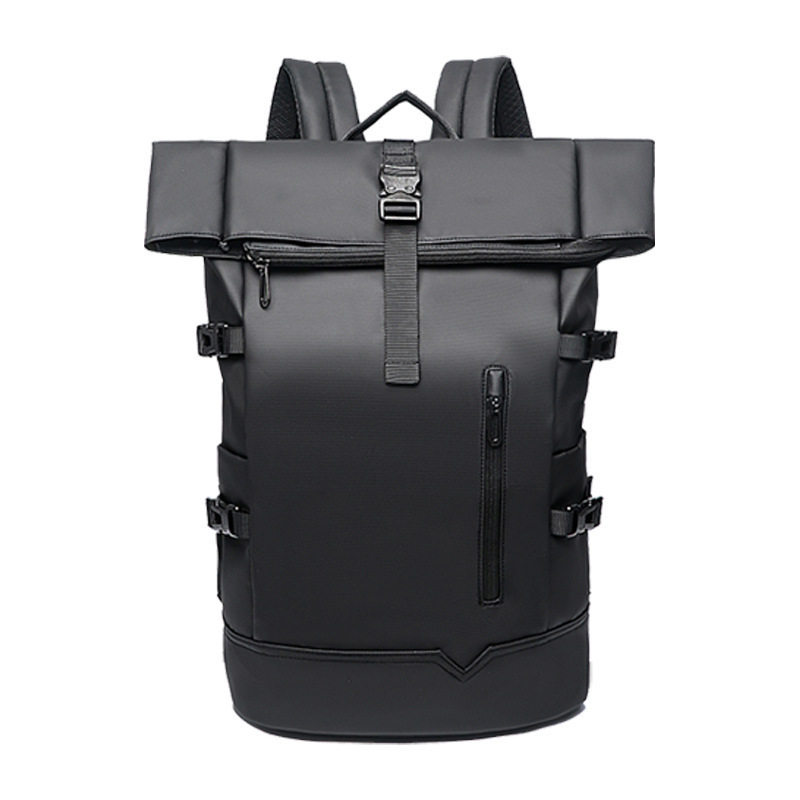 Nova moda na moda Roll-Up mochila lazer viagem Fitness esportes mochila masculino estudante universitário saco de escola