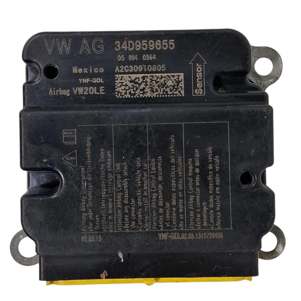 Módulo Airbag Vw Gol Saveiro Voyage G6 G7 G8 34D959655 2