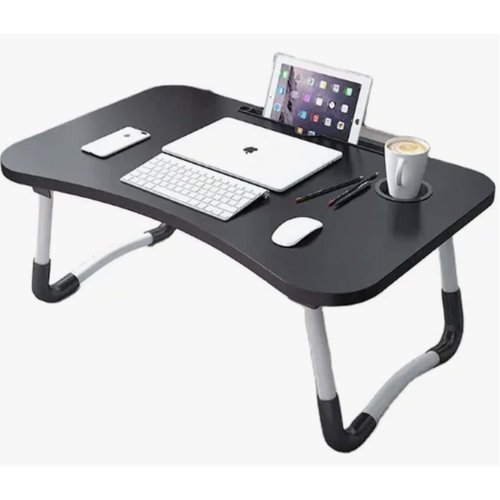 Mesa Notebook Multiuso Portatil Pratica Compacta Preta Design Moderno