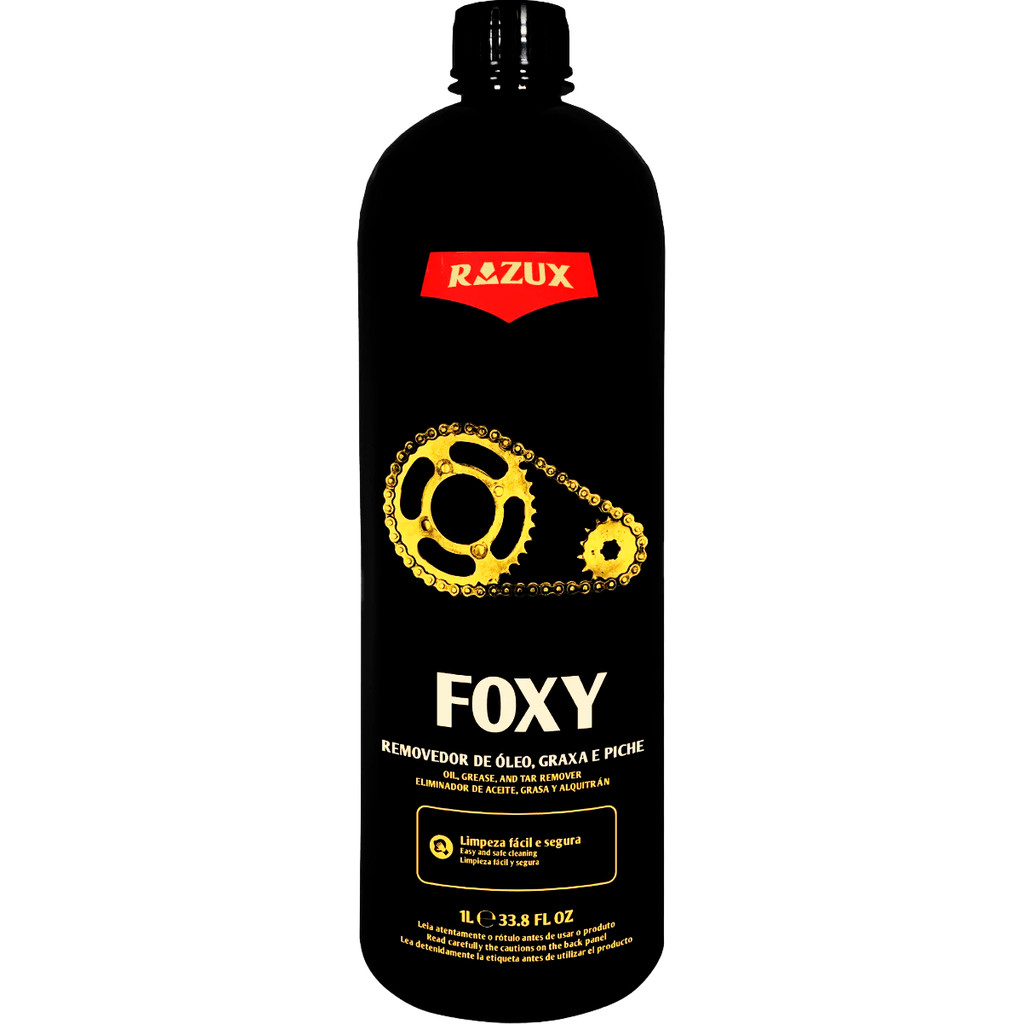 Removedor De Óleo Graxa Piche Limpa Corrente Foxy Razux 1l em Oferta na Shopee