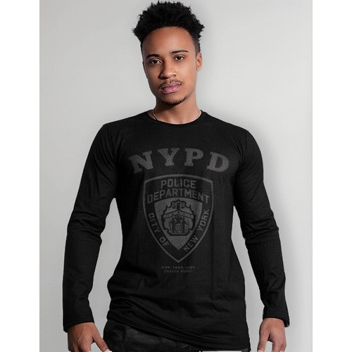 Camiseta Manga Longa Police Nypd Dark Line