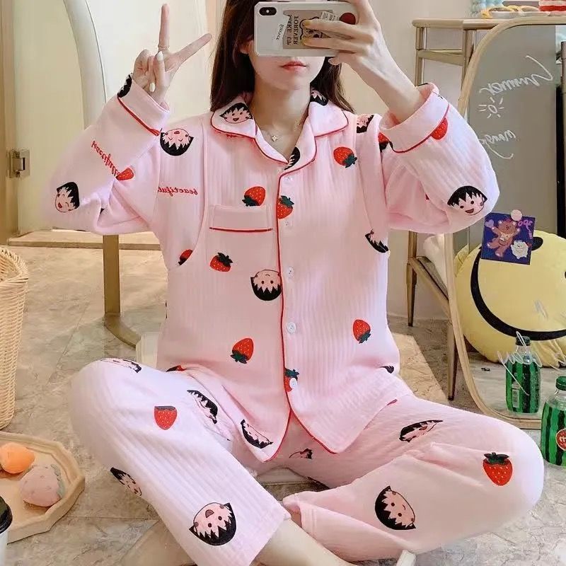 Pijamas Maternidade Gravidez Roupas Novembro Ar Algodão 1210 Inverno Amamentação Confinamento Primavera Outono fashionco