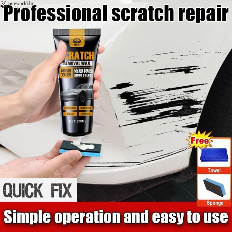 Cera para Reparação de Arranhões em Carros - Repara Rapidamente Todas as Superfícies Pintadas e Polimentos