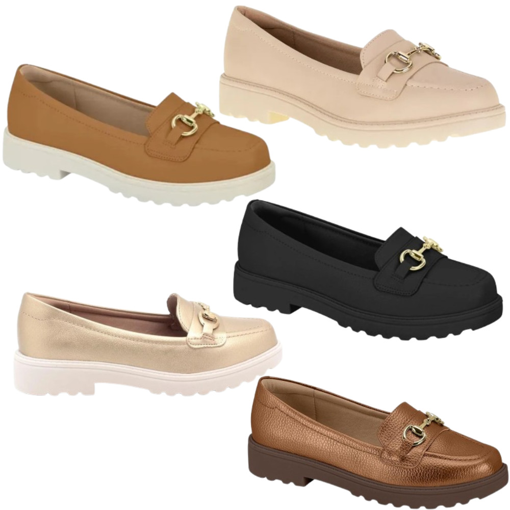 Sapato Modare Feminino Mocassim Tratorado