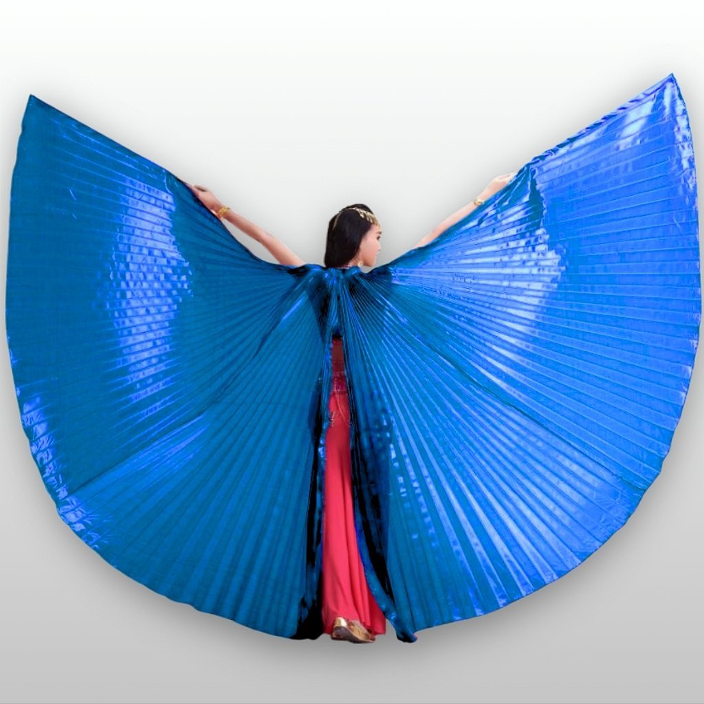 Wings Asa Isis Tecido Plissado Dança do Ventre VEU-WINGS