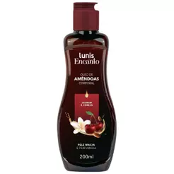 OLEO DE AMENDOAS CORPORAL LUNIS ENCANTO JASMIM E CEREJA 200ML
