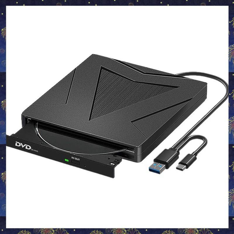 Gravador De CD Externo Portátil DVD USB 3.0 +/- RW Drive Fino/ROM Para Laptop Desktop PC