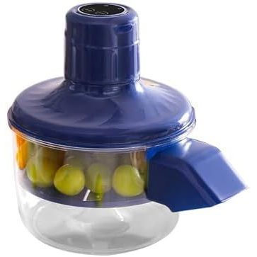 Descascador Elétrico Automático de Frutas, Máquina de Descascar Inteligente Portátil Sem Fio para Uvas/Tomates/Alho, par