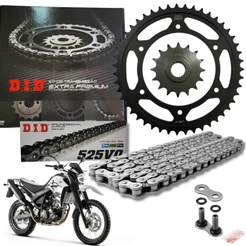 KIT RELAÇÃO TRANSMISSÃO DID PREMIUM COM RETENTOR YAMAHA XT 660R XT 660Z 45/15T 520V0-110ZB