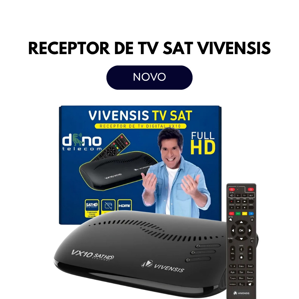 RECEPTOR DIGITAL DE TV VIA SATÉLITE VIVENSIS VX10